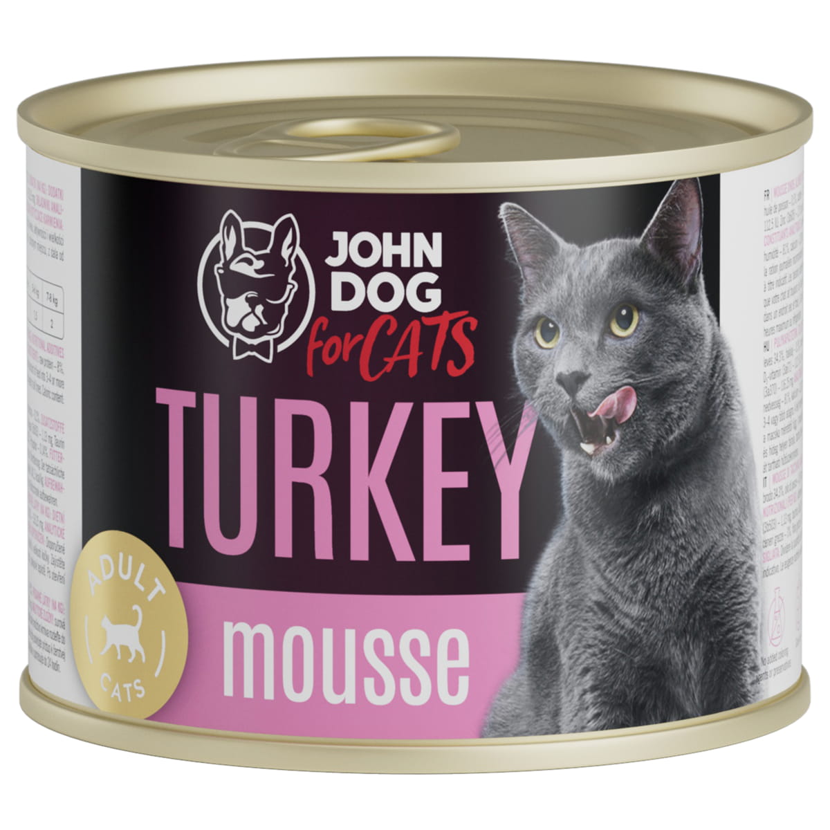 John Dog Cats indyk w musie puszka 200g/400g - mokra karma dla kotów