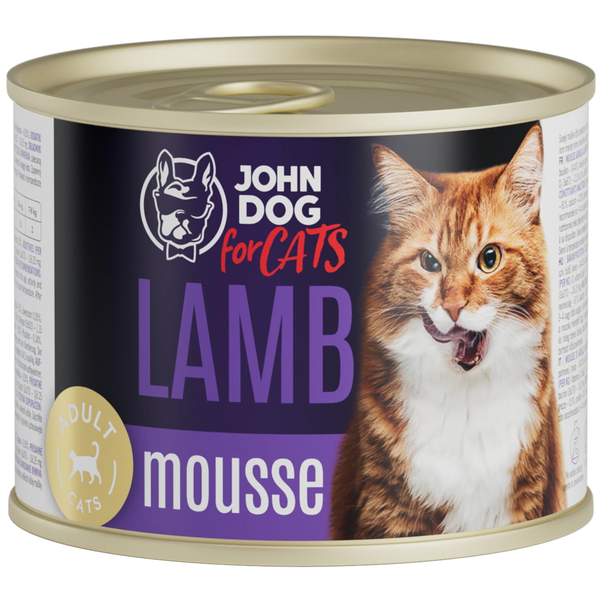 John Dog Cats jagnięcina w musie puszka 200g/400g - mokra karma dla kotów