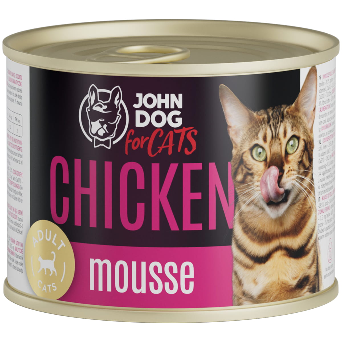 John Dog Cats kurczak w musie puszka 200g/400g - mokra karma dla kotów