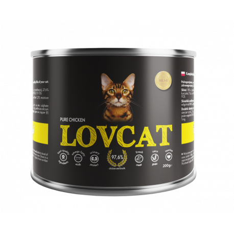 LOVCAT Pure Chicken (kurczak) 200g/400g - mokra karma dla kotów