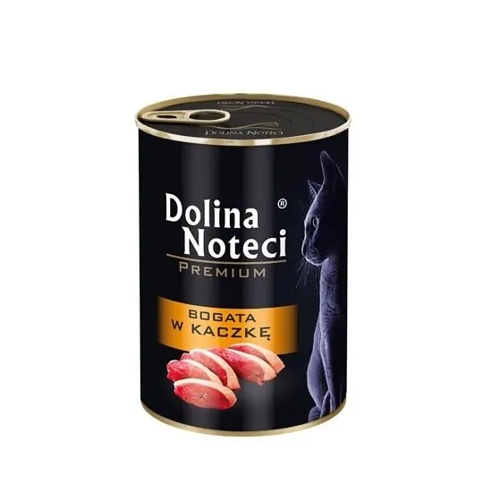 Dolina Noteci Premium kaczka puszka 185g/400g - mokra karma dla kotów