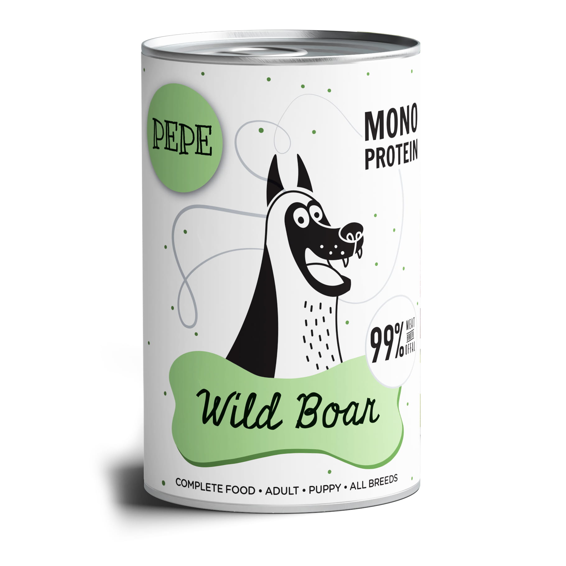 PEPE MONO PROTEIN Dziczyzna 400g/800g - mokra karma dla szczeniąt i dorosłych psów