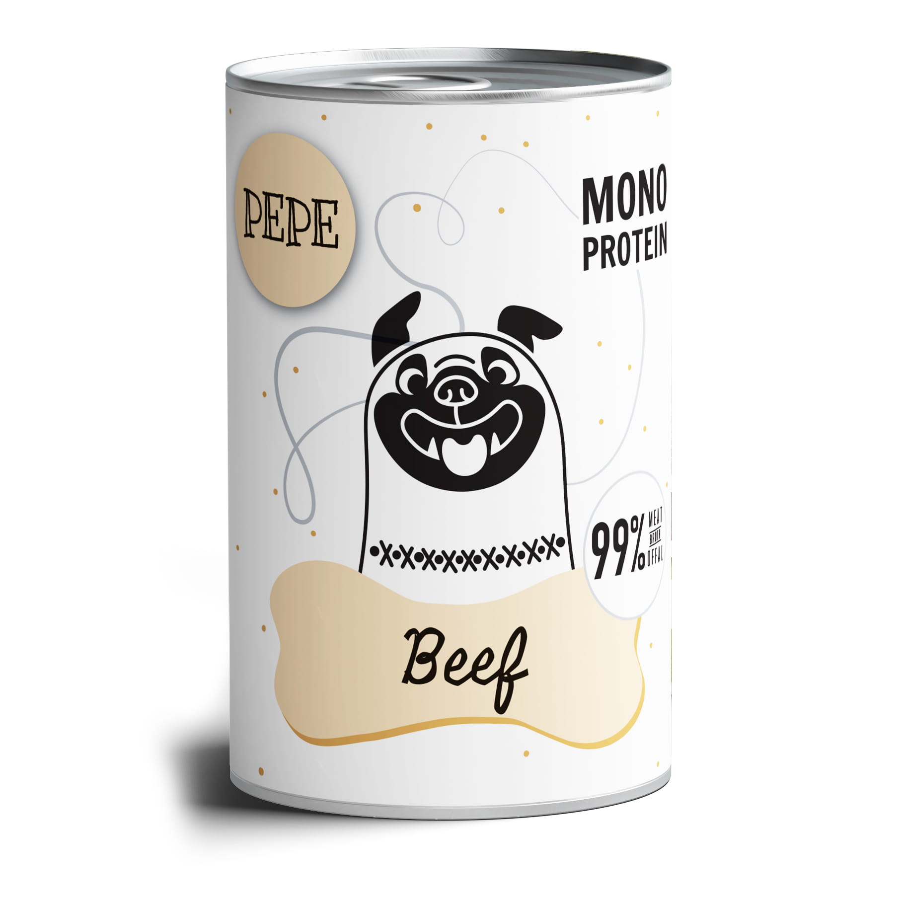 PEPE MONO PROTEIN Wołowina 400g/800g - mokra karma dla szczeniąt i dorosłych psów