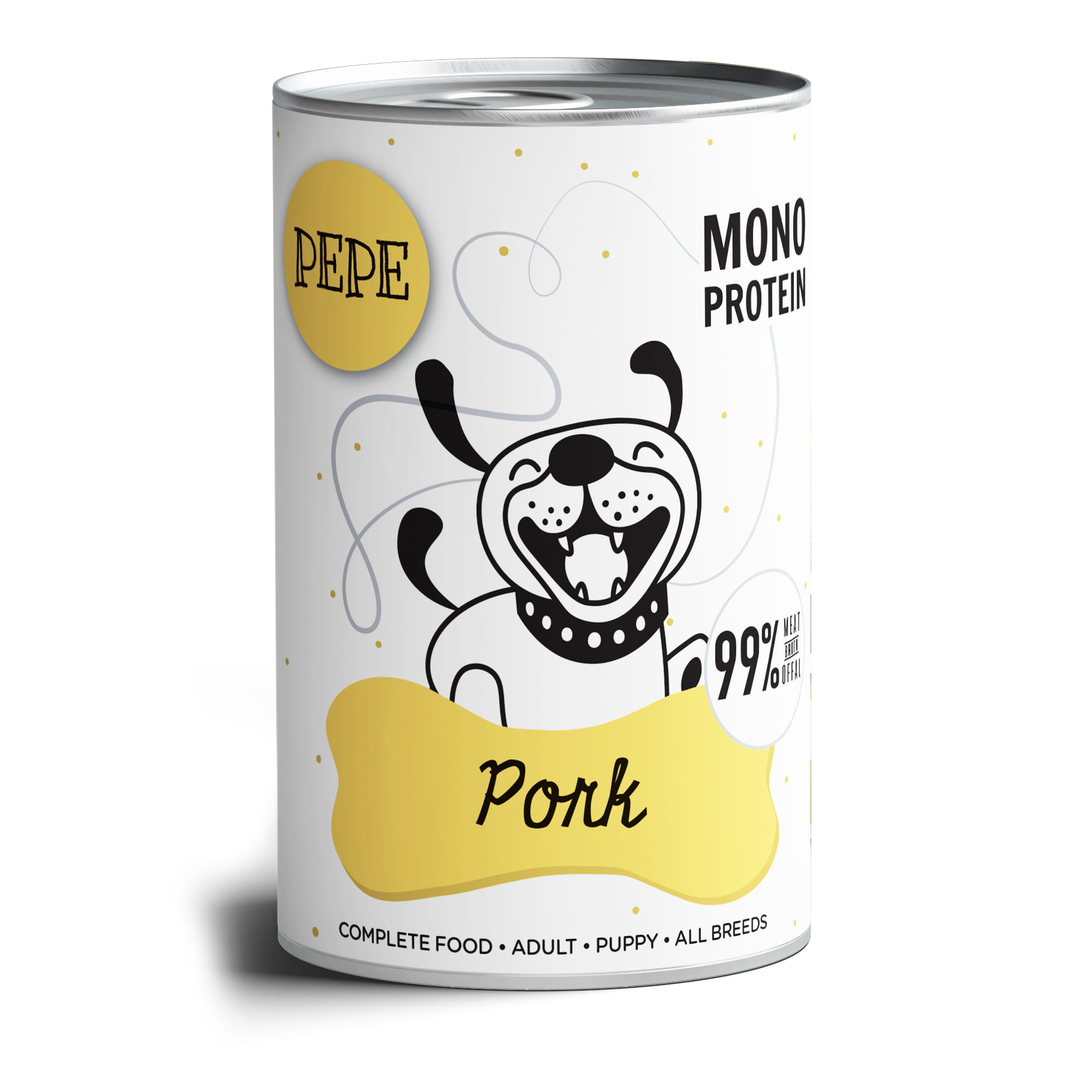 PEPE MONO PROTEIN Wieprzowina 400g/800g - mokra karma dla szczeniąt i dorosłych psów