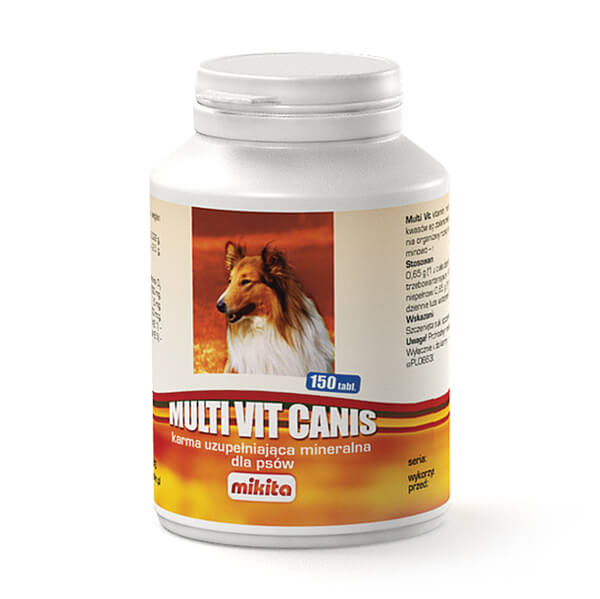 Mikita Multi Vit Canis - Mix witaminowo-mineralny dla psów (150 tabletek)