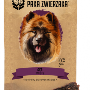 Paka Zwierzaka Stripsy z Gęsi 70g - przysmak dla psów