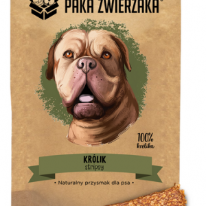 Paka Zwierzaka Stripsy z Królika 70g - przysmak dla psów