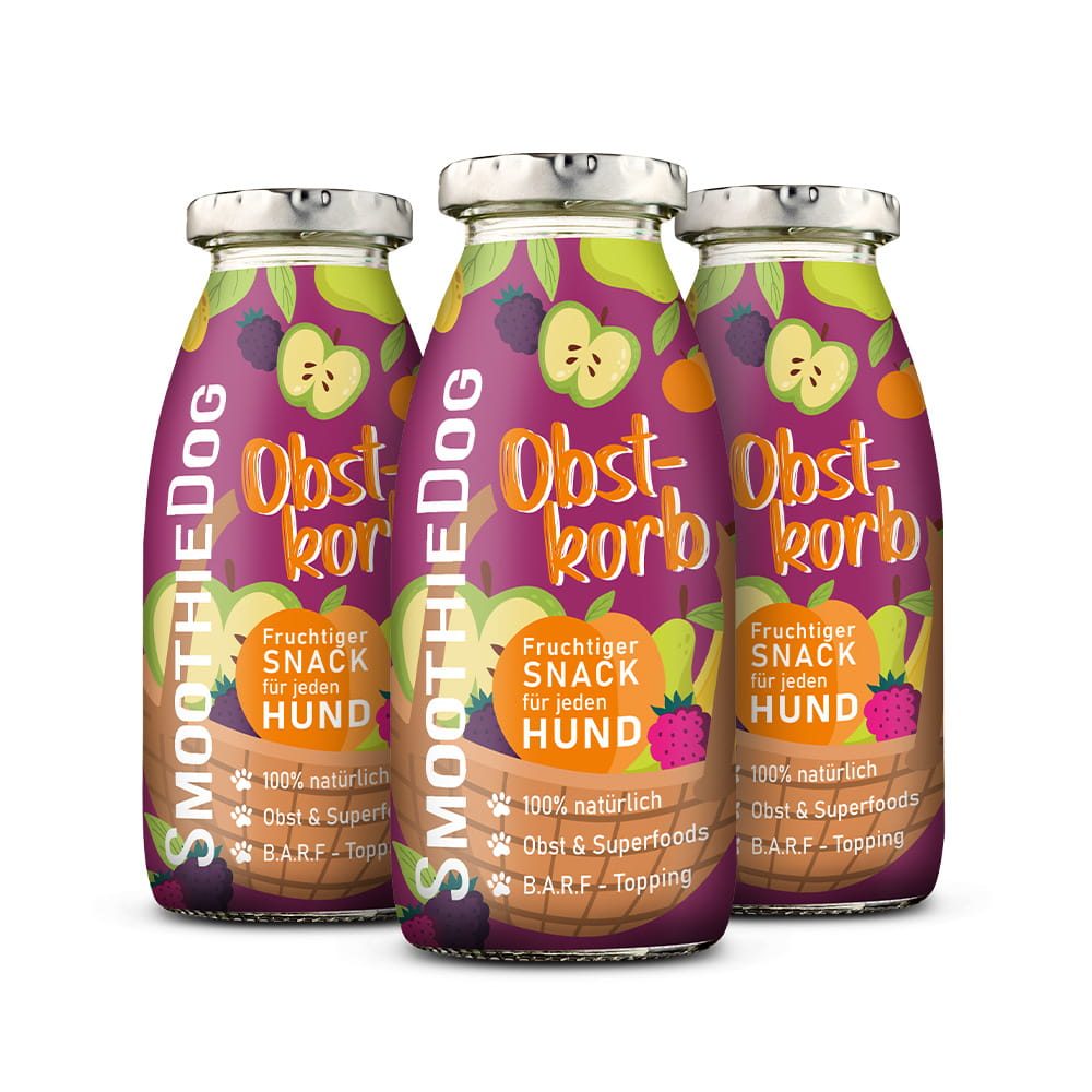 SmoothieDog Obst-Korb (owocowy) 250ml - płynny przysmak dla psów