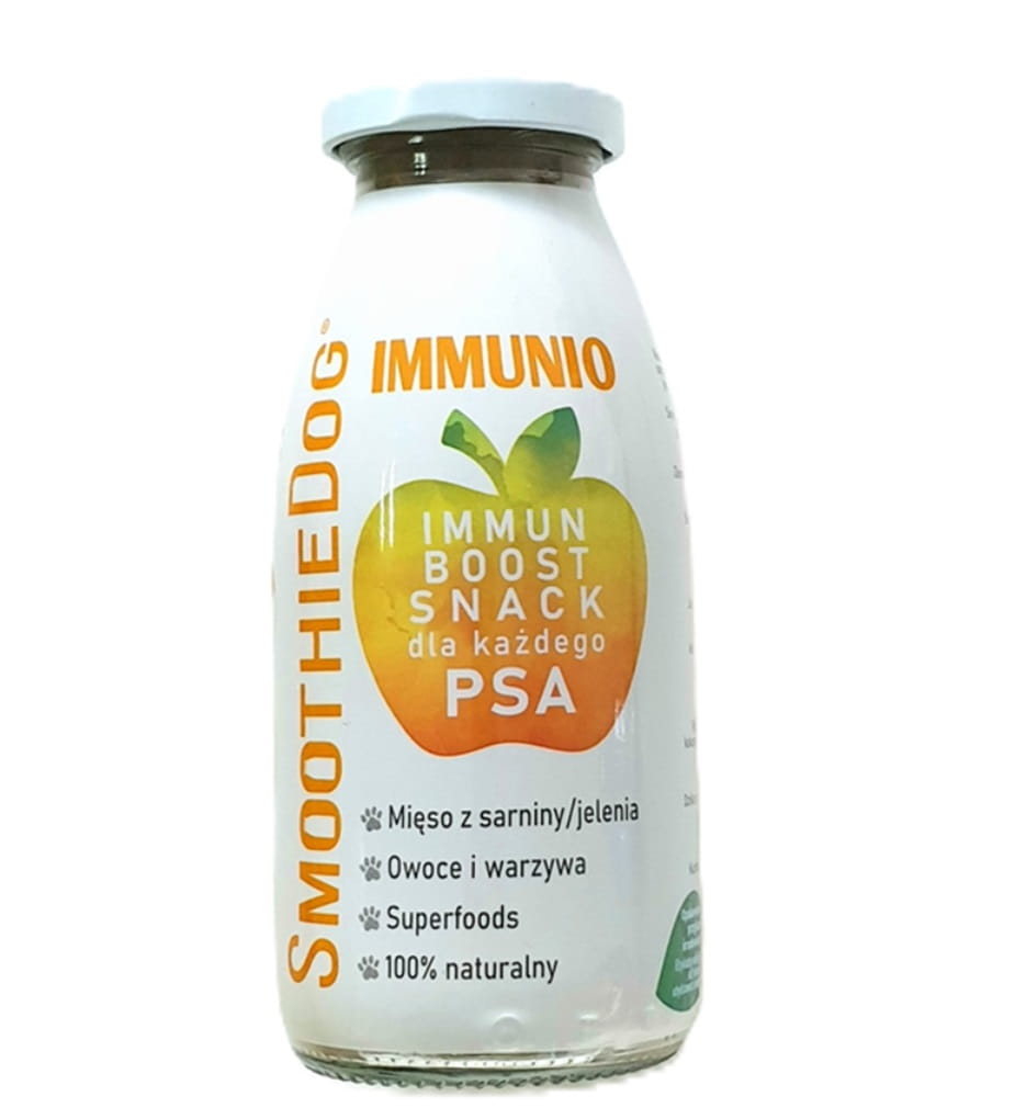 SmoothieDog Immunio (z jeleniem) 250ml - płynny przysmak dla psów