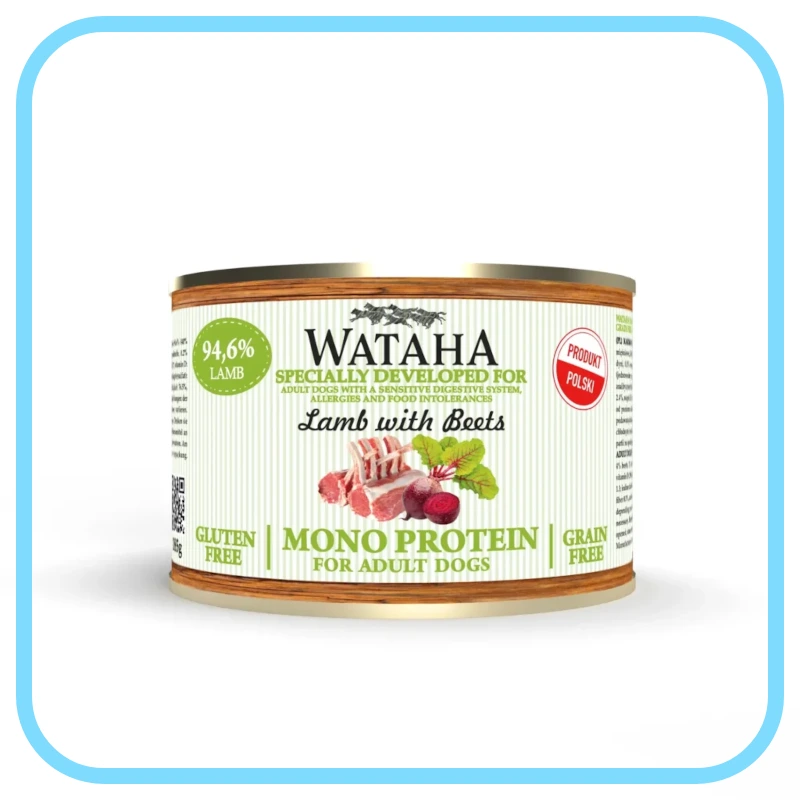 Wataha Jagnięcina z burakami 185g/400g/800g - monobiałkowa mokra karma dla psów