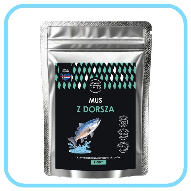 Wow Pets Mus z dorsza (light) 300g - mokra karma dla psów