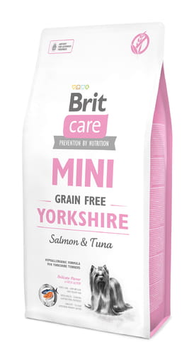 Brit Care Mini bezzbożowa Yorkshire 0,4kg - sucha karma dla psów